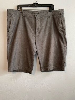 Kenneth Cole Reaction Men's Charcoal Flat Front Shorts